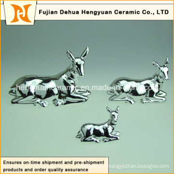Sika Deer Ceramic Money Bank for Children′s Christmas Gift